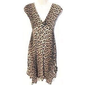 Zara leopard print mini sheath pullover …